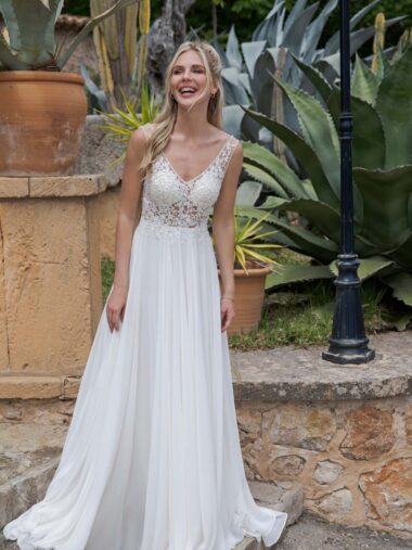 al71739g Brautkleid VeRina Brautmoden in Hille Rothenuffeln Chiffon